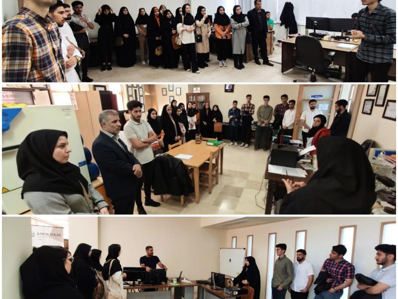بازدید دانشجویان دانشگاه پیام نور استان زنجان از واحدهای فناور مستقر در پارک علم و فناوری